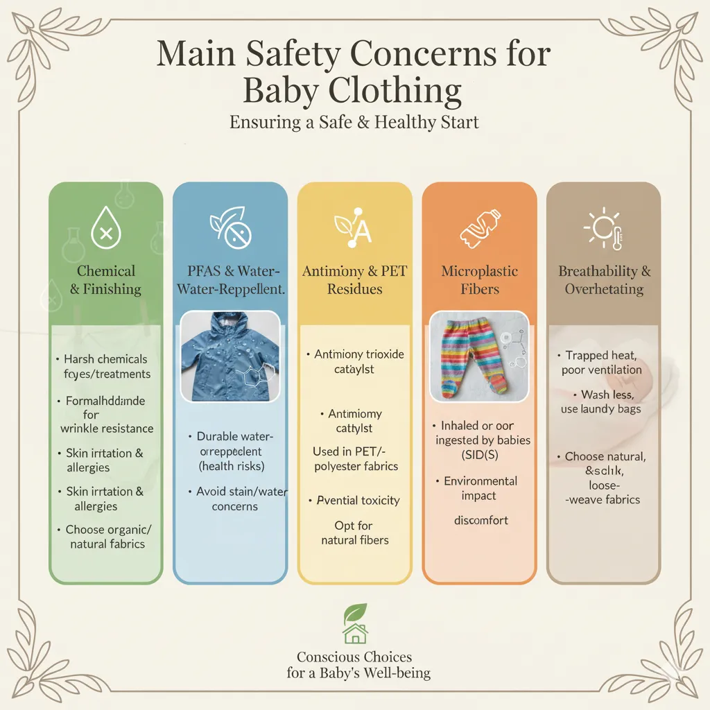 Main safety concerns for baby clothing