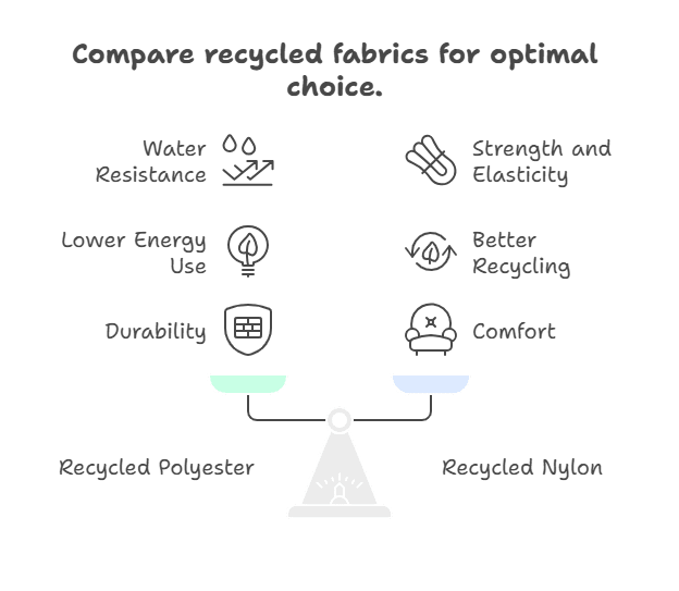 how to choose between recycled polyester and nylon