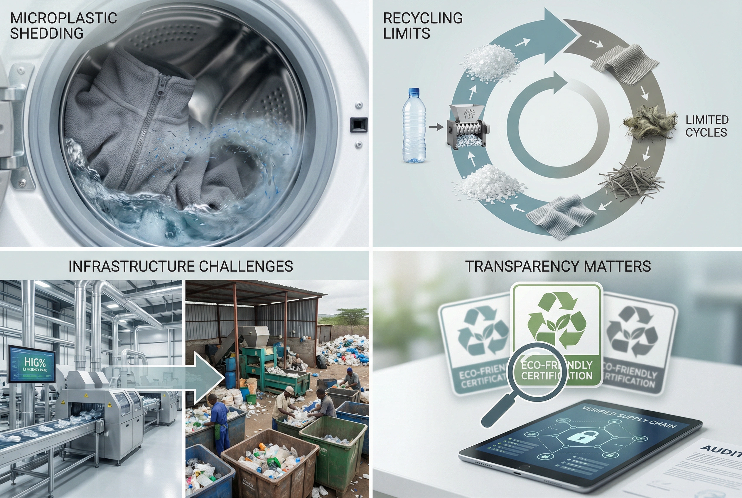 Challenges and Limitations of Recycled Polyester