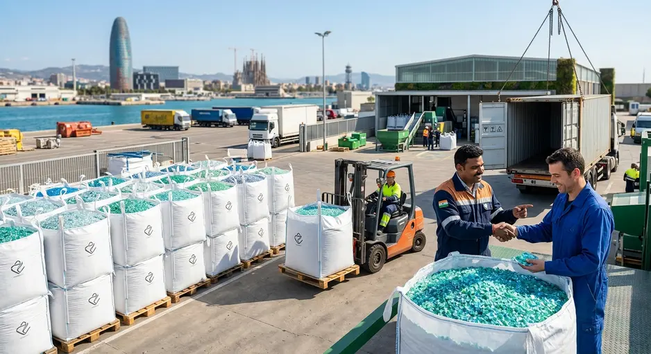 rPET Flakes Exporter to Spain from India